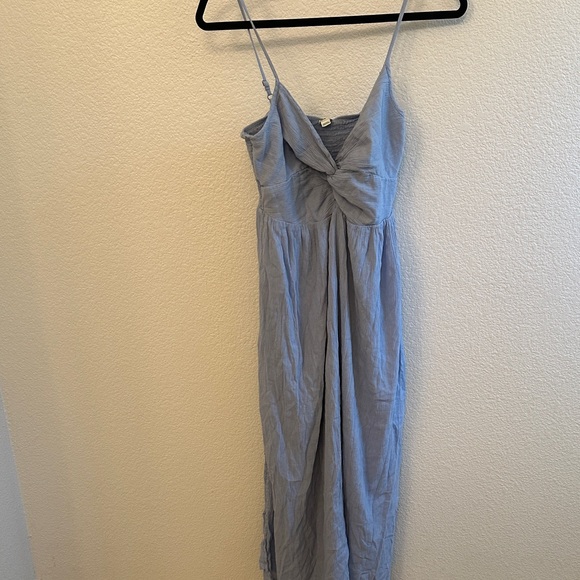 Aerie Soft Blue Maxi Dress with Thin Straps - Picture 3 of 10
